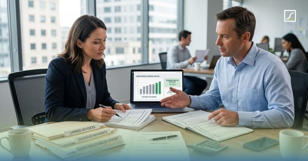 Business invoice factoring and cash flow management