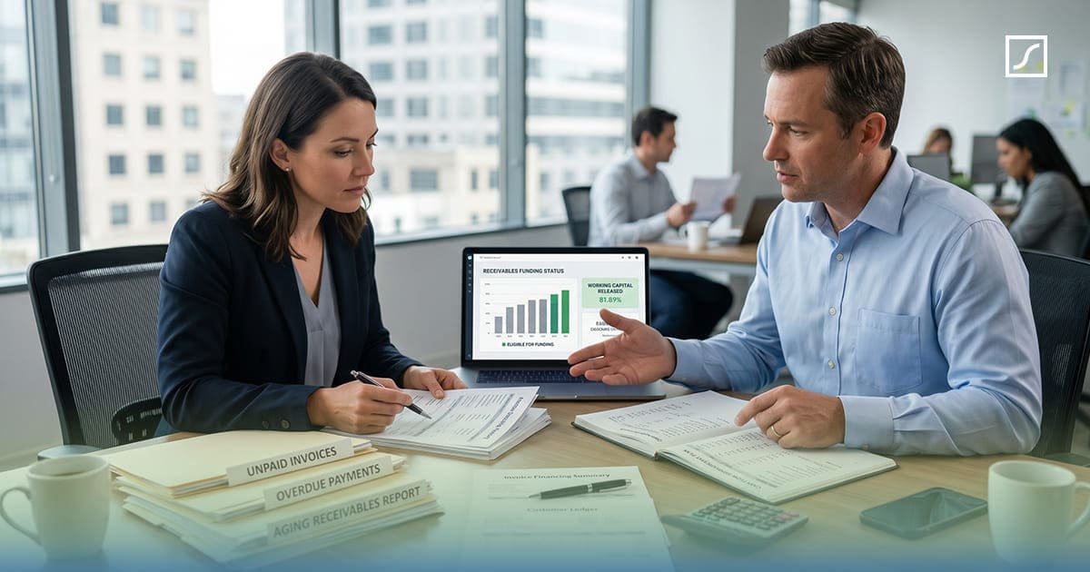 Business invoice factoring and cash flow management