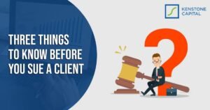 Professional analyzing legal documents before suing a client