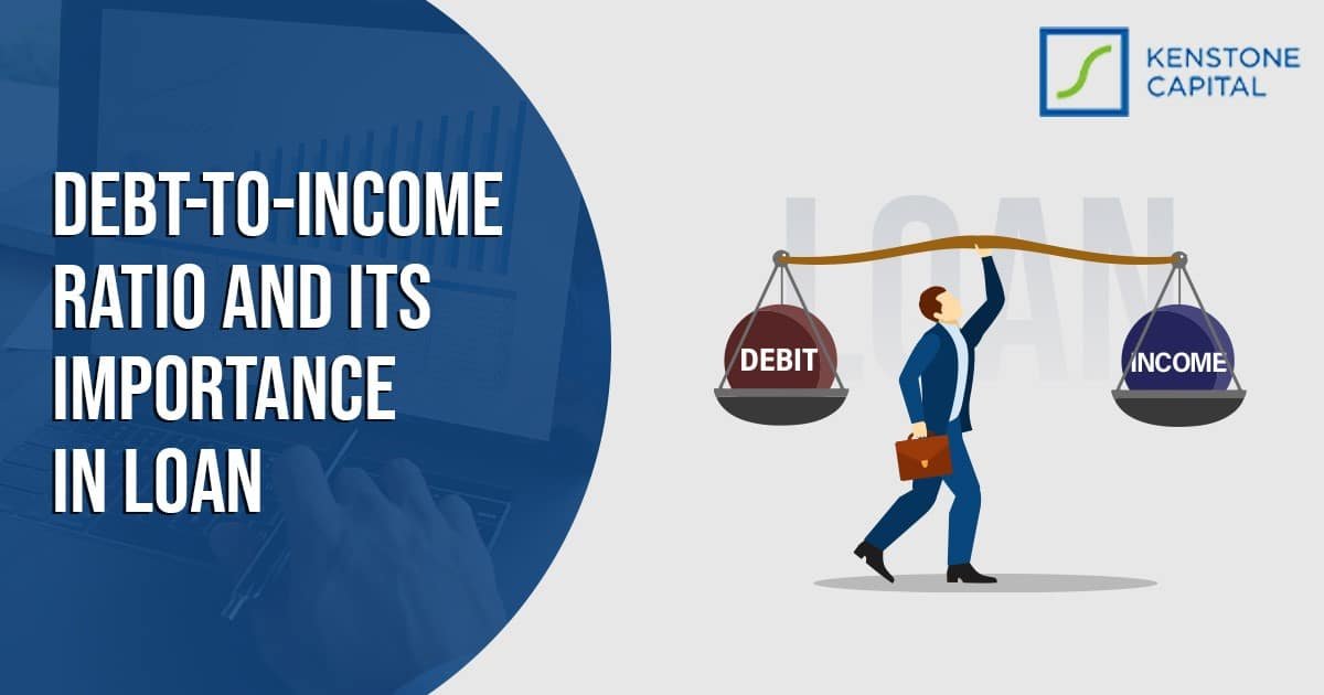 Personal finance concept explaining debt to income ratio and loans